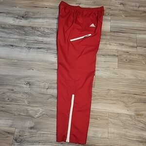 Vintage‎ Adidas Windbreaker Track Pants Mens Medium Red Ripstop